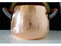 Oală de cupru 6 l., 1 kg., miere roșie pură