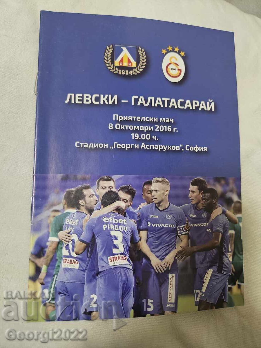 Levski - Galatasaray Program 2016
