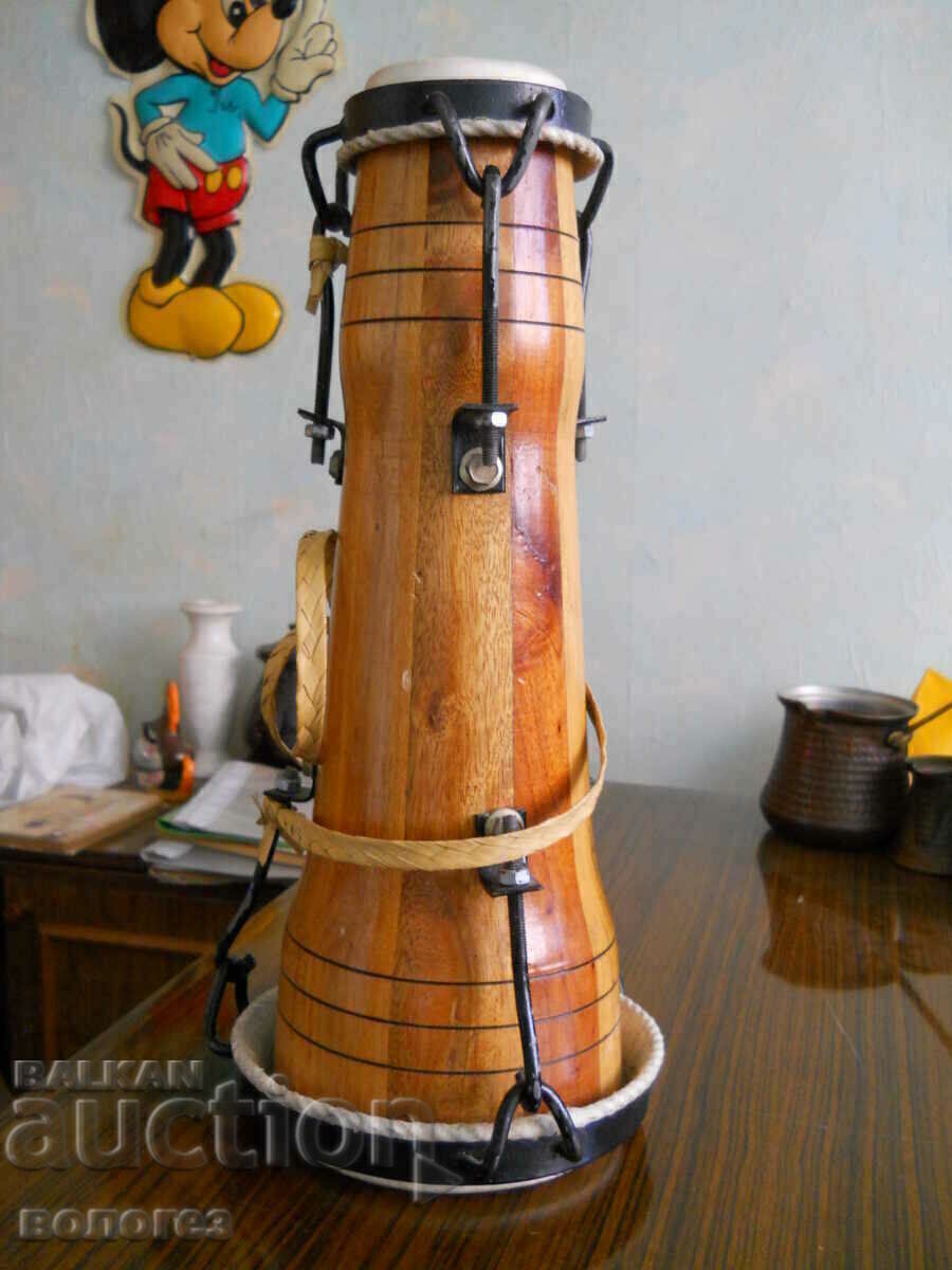 Delivery of Large Double-Sided Bata Drum - Cuba Delivery of Large Double-Sided Bata Drum - Cuba