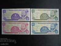 NICARAGUA SET 1+5+10+25 CENTAVOS 1991 NOI UNC