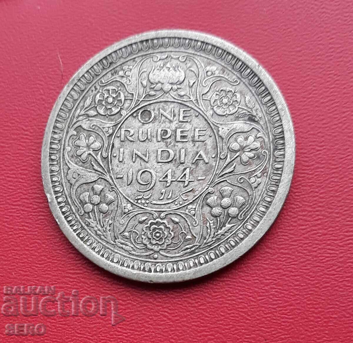 India - 1 Rupee 1944 - Silver