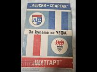 Program Levski - Stuttgart 1983
