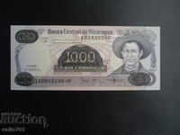 NICARAGUA 1000 CORDOBAS 1985 OVERPRINT 500000 1987 NEW UNC