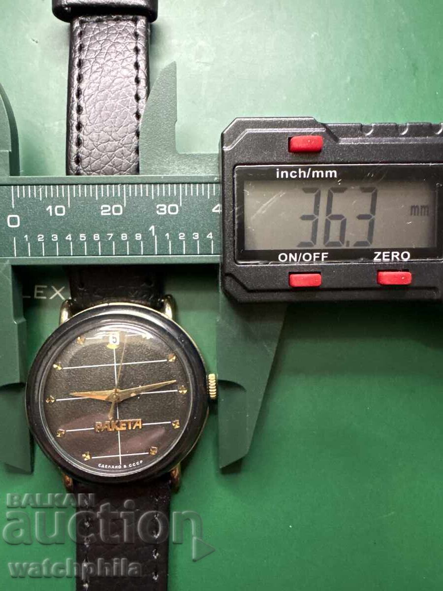 Soviet Rocket Gold-Plated Men's Watch. Excellent Condition - 7 Soviet Rocket Gold-Plated Men's Watch. Excellent Condition - 7