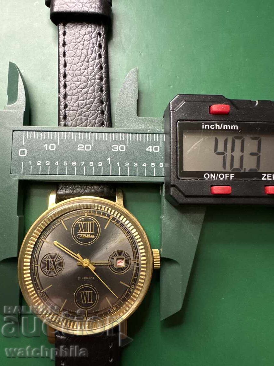 Glory gold-plated men's watch. Excellent condition - 6