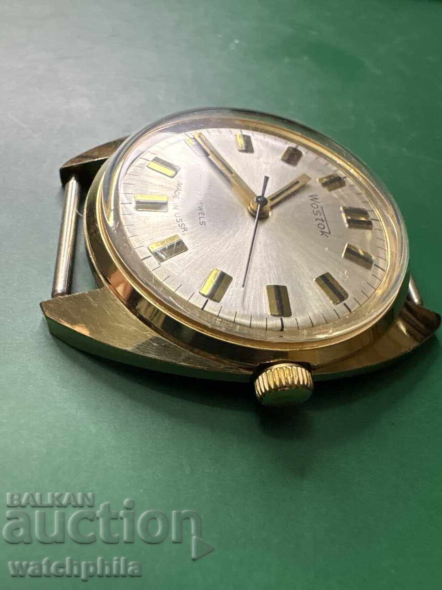 Wostok Soviet Gold-Plated Men's Watch. Excellent Condition - 5 Wostok Soviet Gold-Plated Men's Watch. Excellent Condition - 5