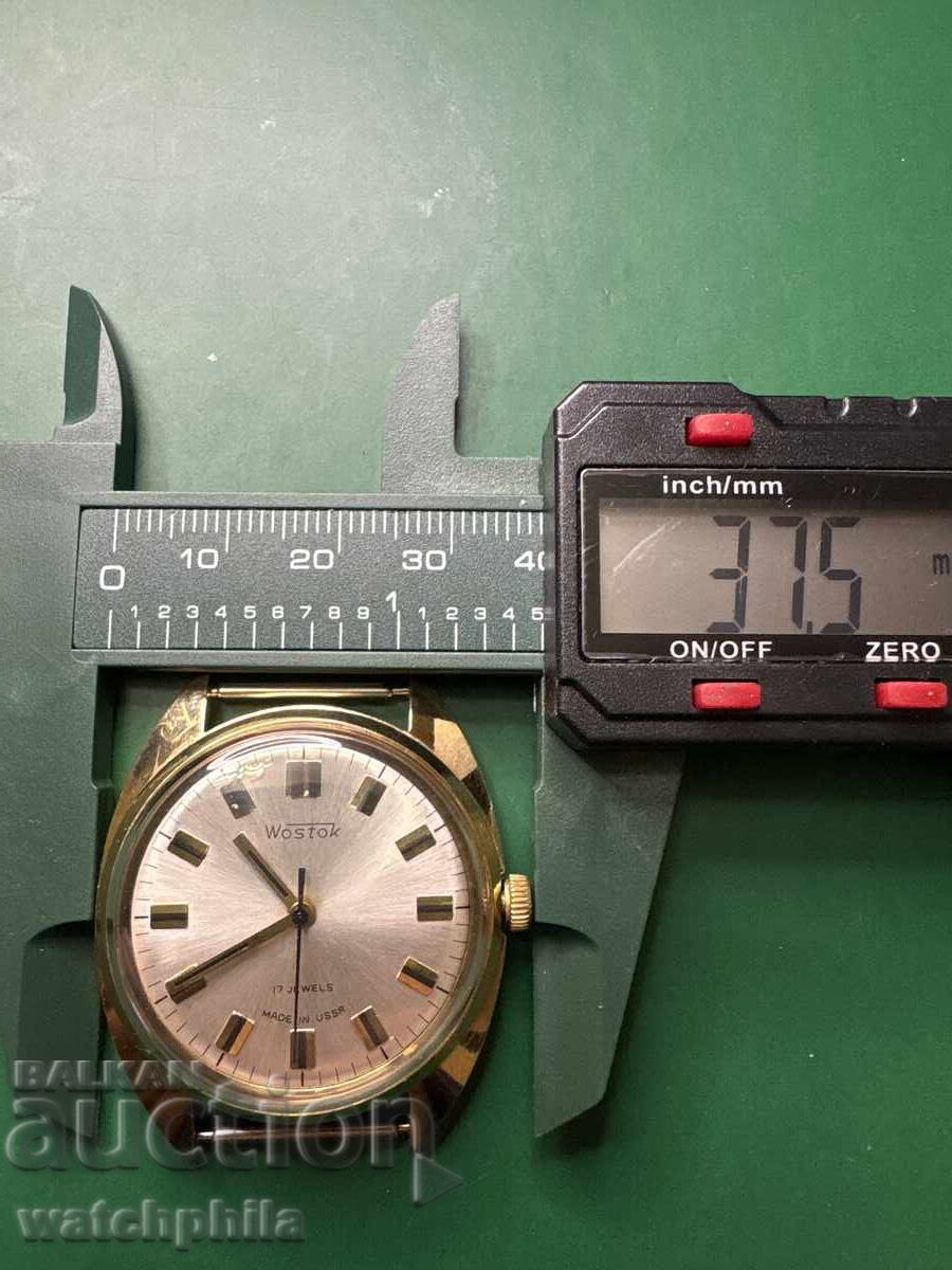 Wostok Soviet Gold-Plated Men's Watch. Excellent Condition - 6 Wostok Soviet Gold-Plated Men's Watch. Excellent Condition - 6