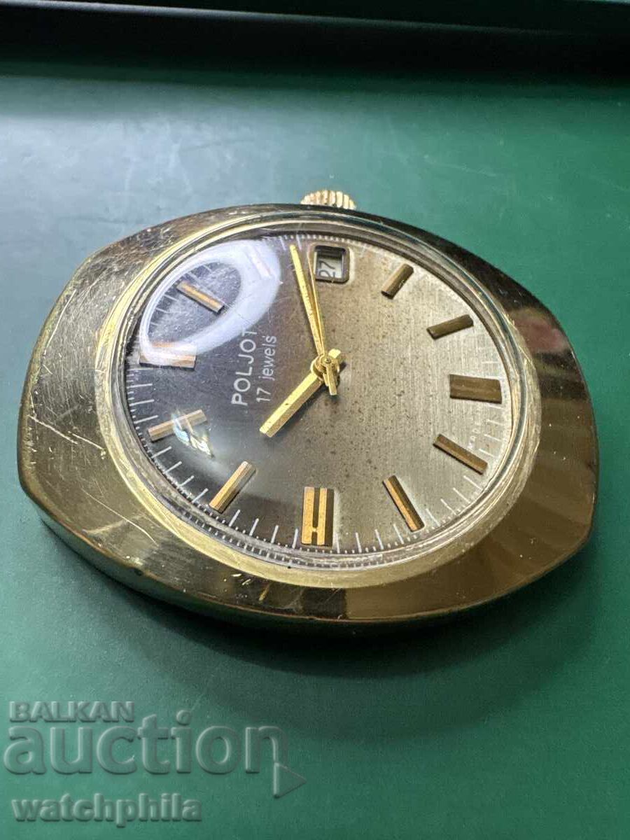 Auction  Poljot Soviet Gold-Plated Men's Watch. Excellent Condition