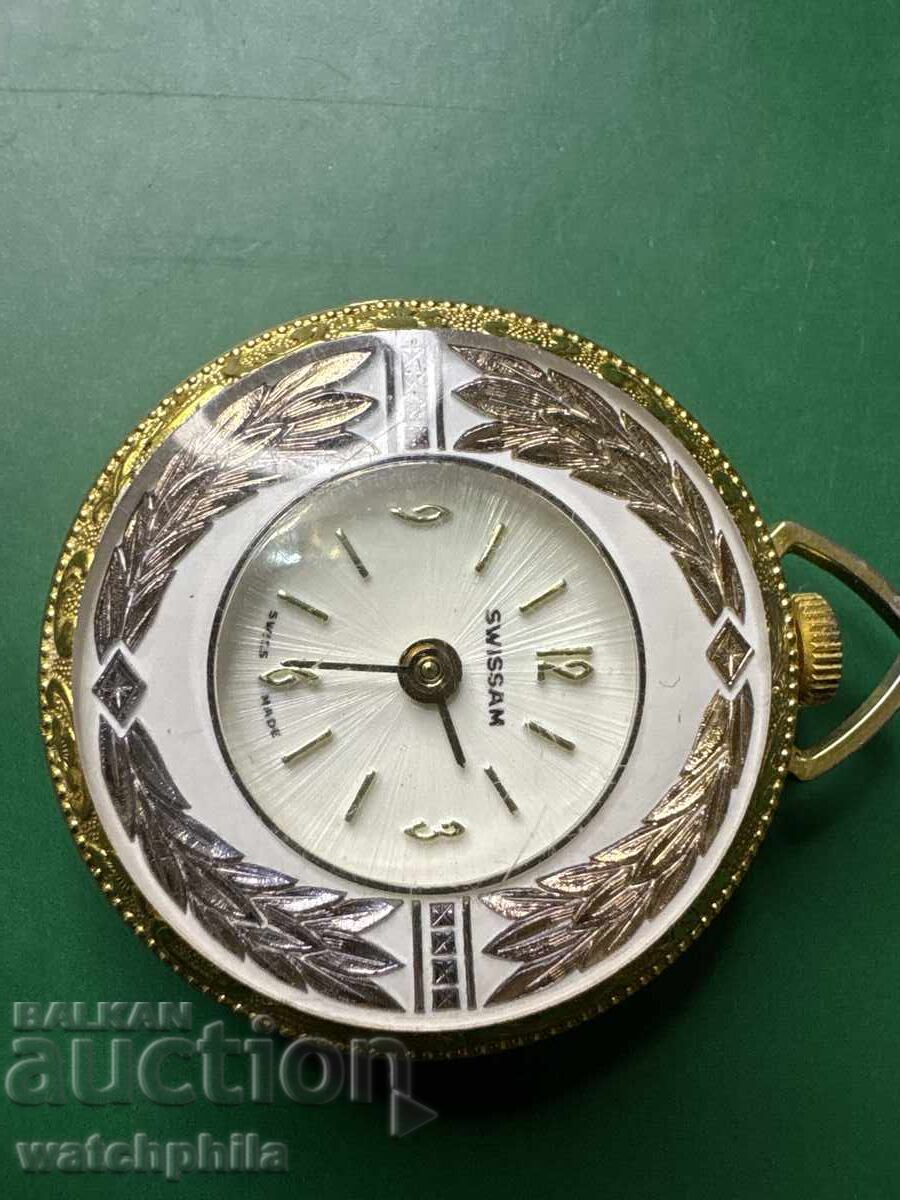 Auction  Swiss Swiss Watch Medallion. Rare. Works