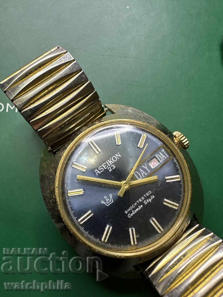 Σπάνιο ελβετικό ανδρικό μηχανικό ρολόι. Λειτουργεί Σπάνιο ελβετικό ανδρικό μηχανικό ρολόι. Λειτουργεί