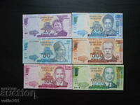 Malawi Set 20/50/100/200/500/1000 Kwacha 2012-2016 NEW UNC