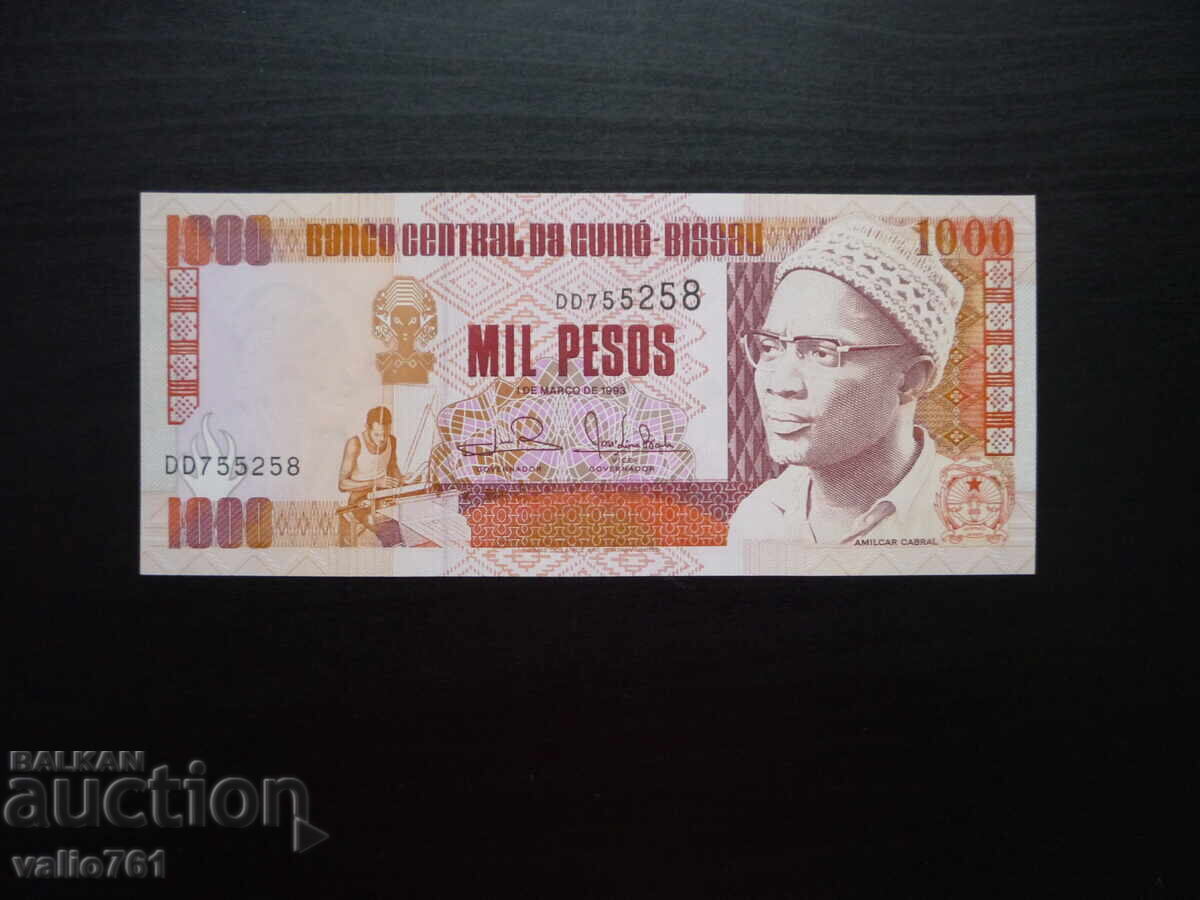 ΓΟΥΙΝΕΑ - ΜΠΙΣΑΟΥ 1000 1 000 ΠΕΣΟΣ 1993 ΝΕΟ UNC