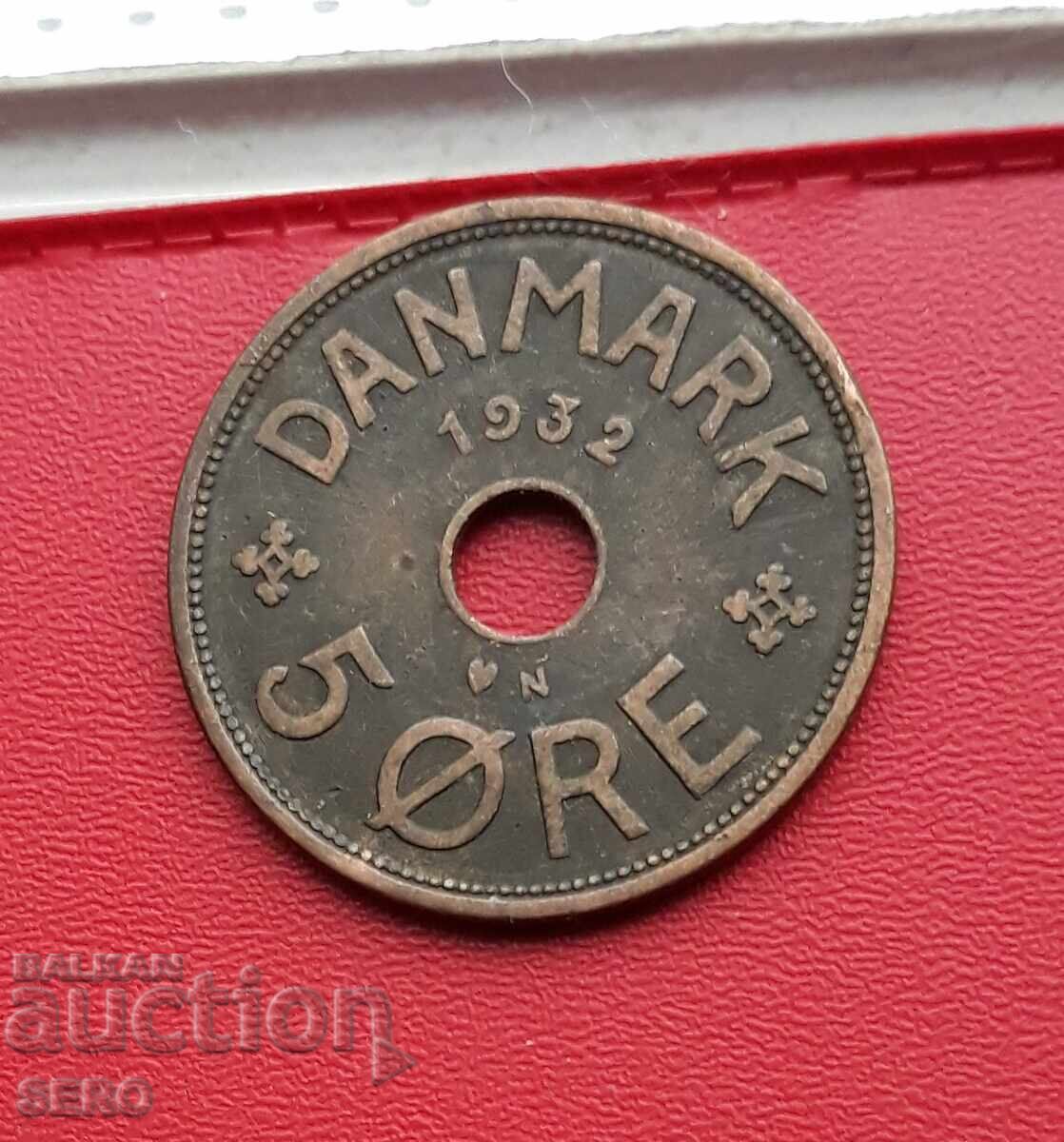 Danemarca - 5 øre 1932