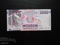 GUINEEA 5000 5 000 FRANCI 2015 NOUĂ UNC