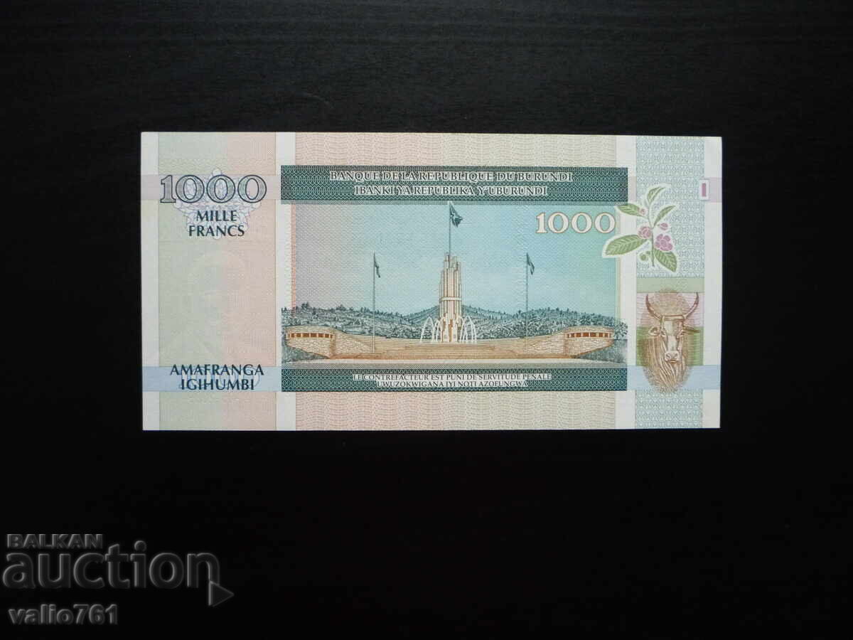 БУРУНДИ  1000  1 000  ФРАНКА  2009   НОВА UNC с цена € 2.50 | 4.89 лв.