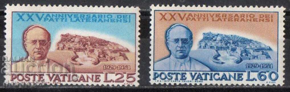 1954 Vatican. 25 g. de la semnarea Tratatului de la Lateran