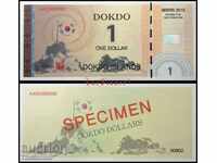 DOKDO 1 Dollar DOKDO 1 Dollar, Specimen, 2012 UNC VERY RARE /c