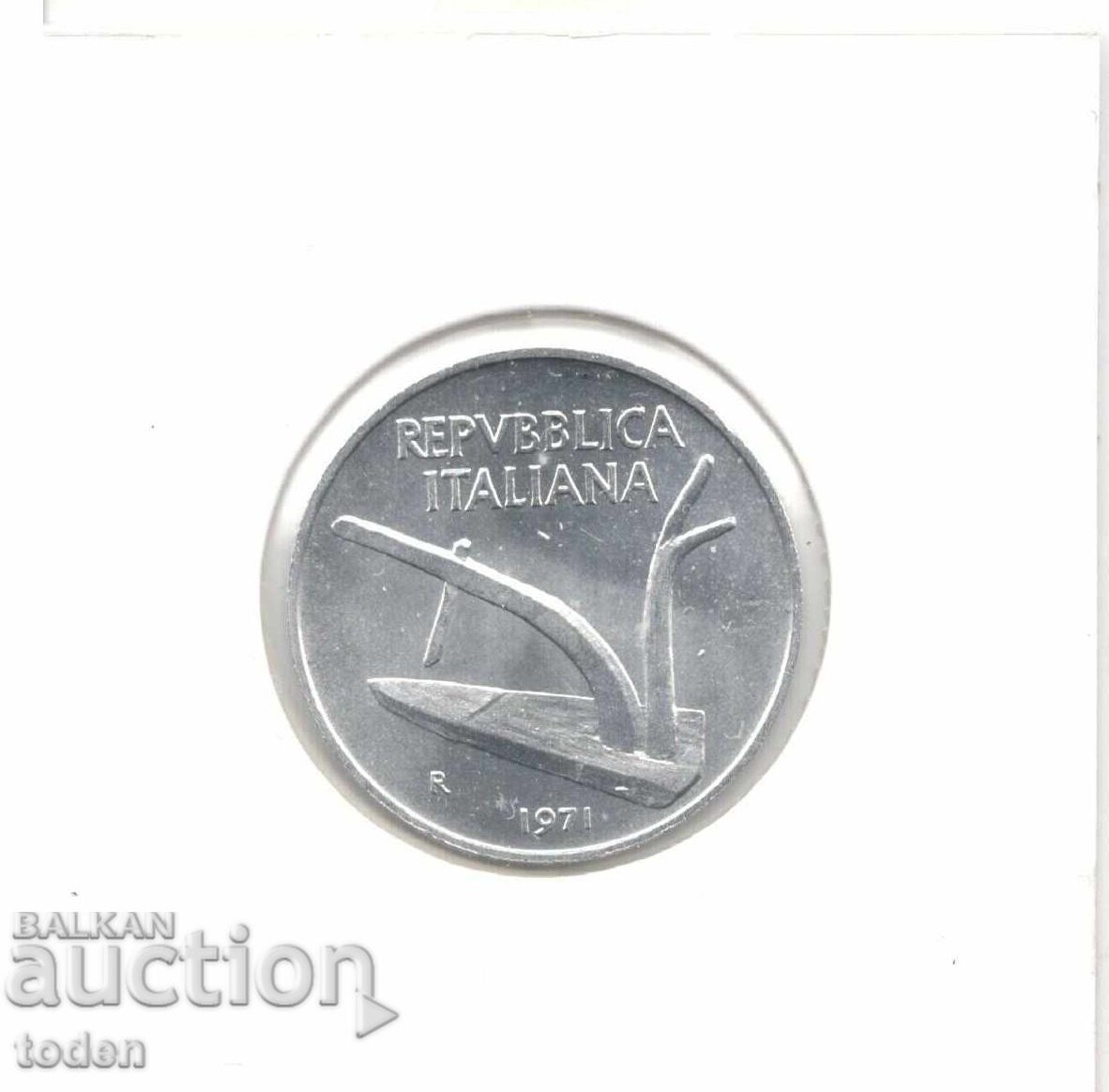 Livrarea Italia - 10 Lire - 1971 R - KM# 93