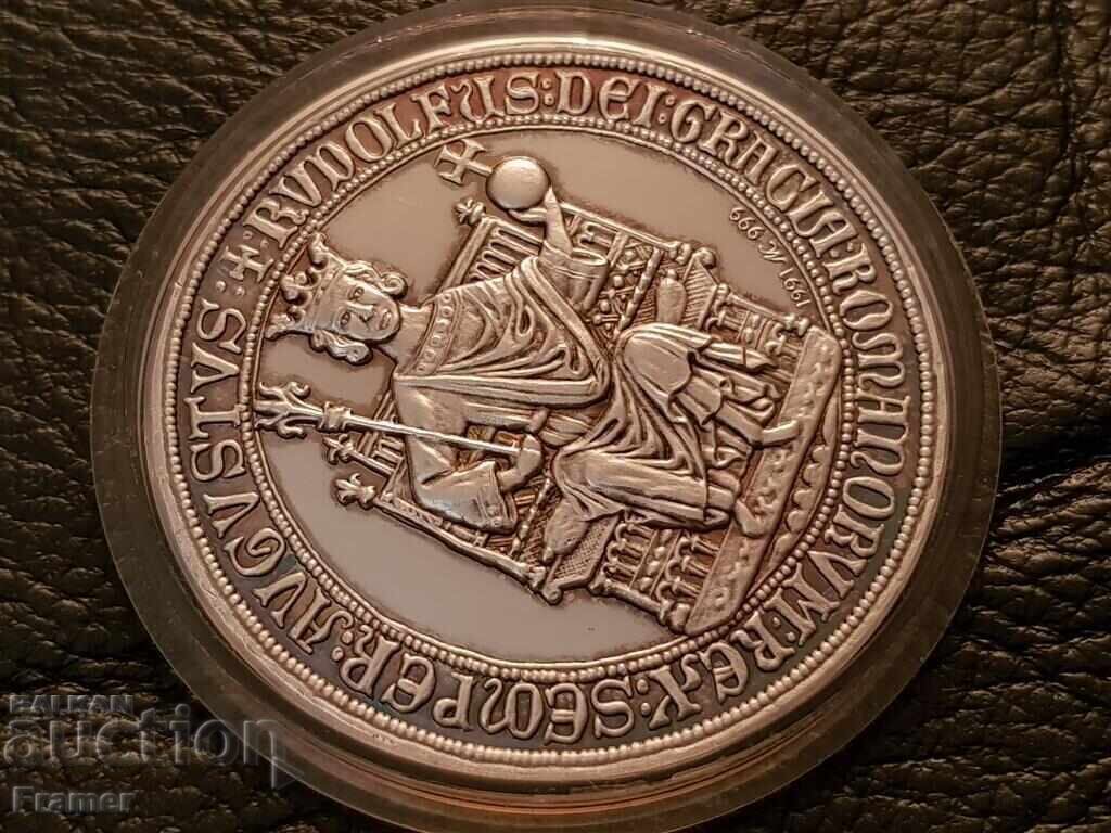 Auction German SILVER 999 ‰ PLAQUETTE medal 1291–1991 700g. Saarburg Auction German SILVER 999 ‰ PLAQUETTE medal 1291–1991 700g. Saarburg