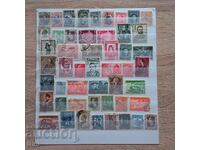 Principatul și Regatul Bulgariei Lot de 50 de timbre poștale
