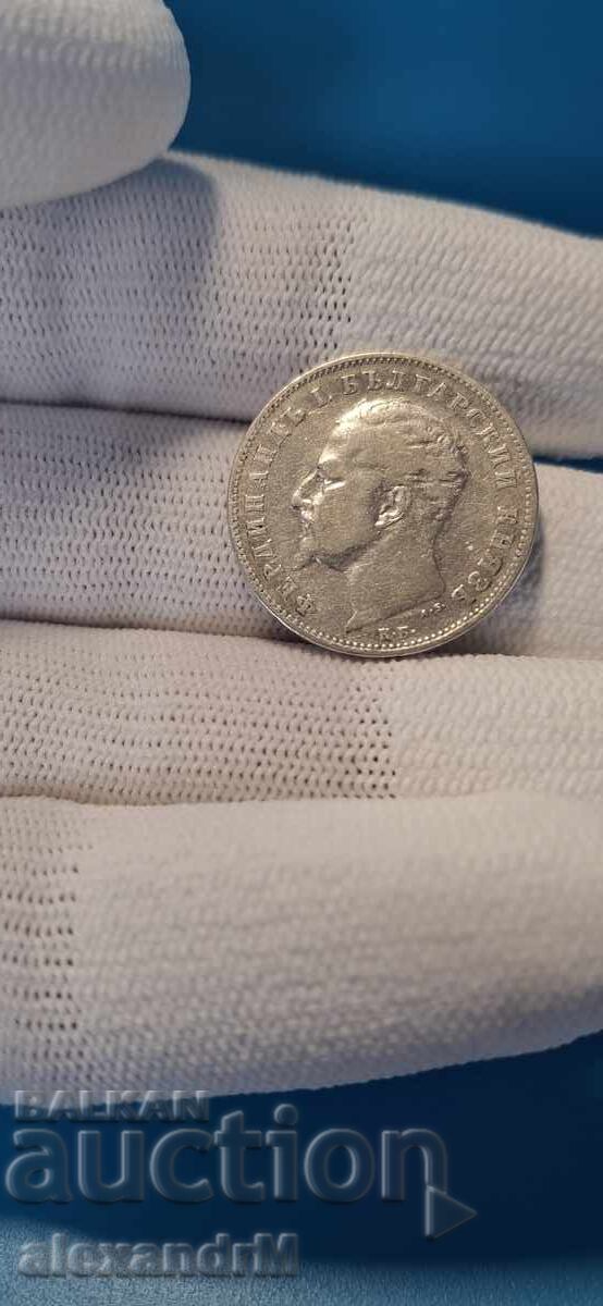 Bulgaria 1 Lev 1894 Silver with price 40.00 BGN | € 20.45