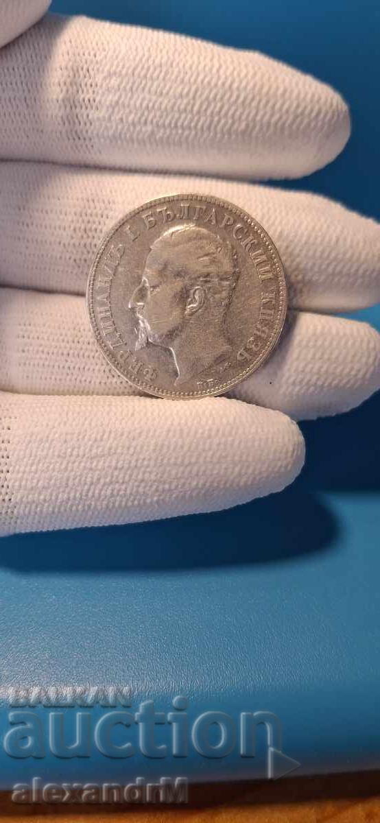 Auction  Bulgaria 2 Leva 1894 Silver