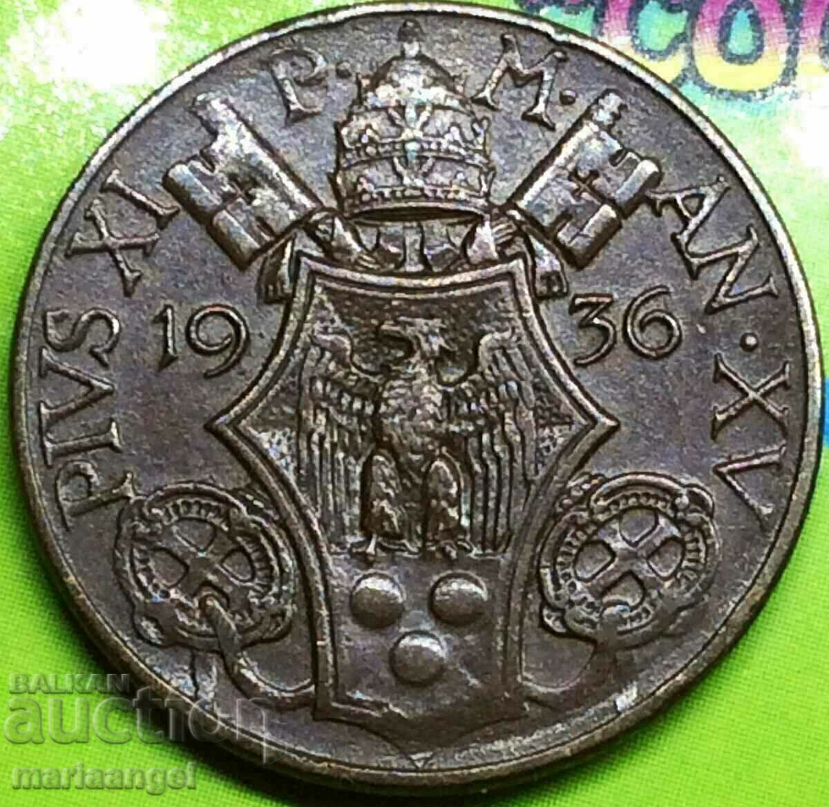 Βατικανό 10 centesimi 1936 Άγιος Πέτρος / Πίος XI - σπάνιο έτος με τιμή 36.00 BGN | € 18.41 Βατικανό 10 centesimi 1936 Άγιος Πέτρος / Πίος XI - σπάνιο έτος με τιμή 36.00 BGN | € 18.41