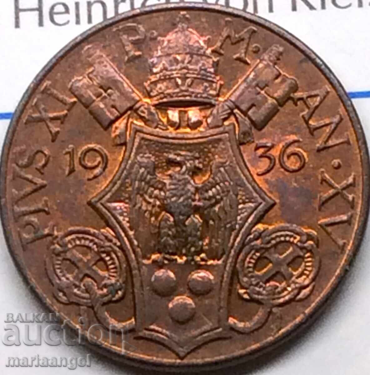 Vatican 10 centesimi 1936 St.Peter / Pius XI - rare year - 6