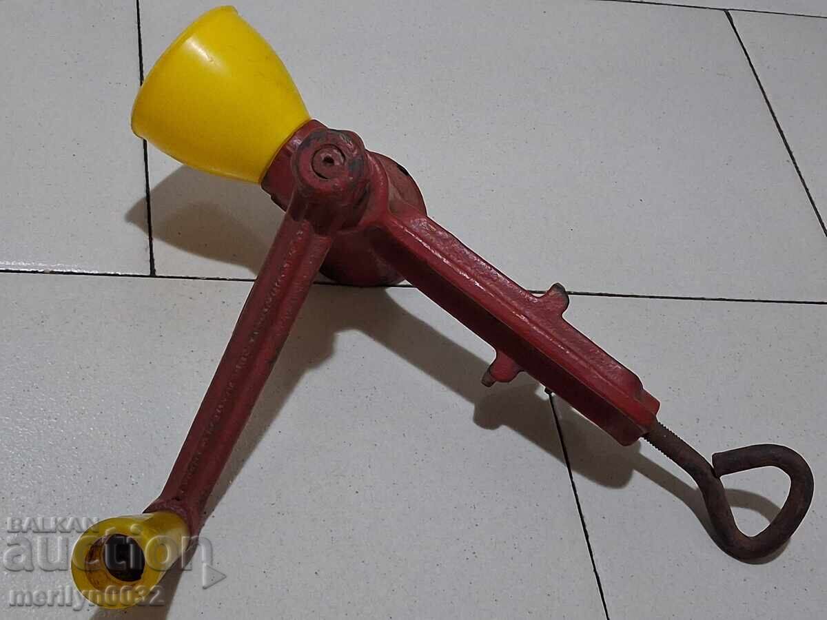 Delivery of Romanian nut and seed grinder, 1960s