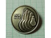 Badge - 50 years Lamp Factory 1934 1984