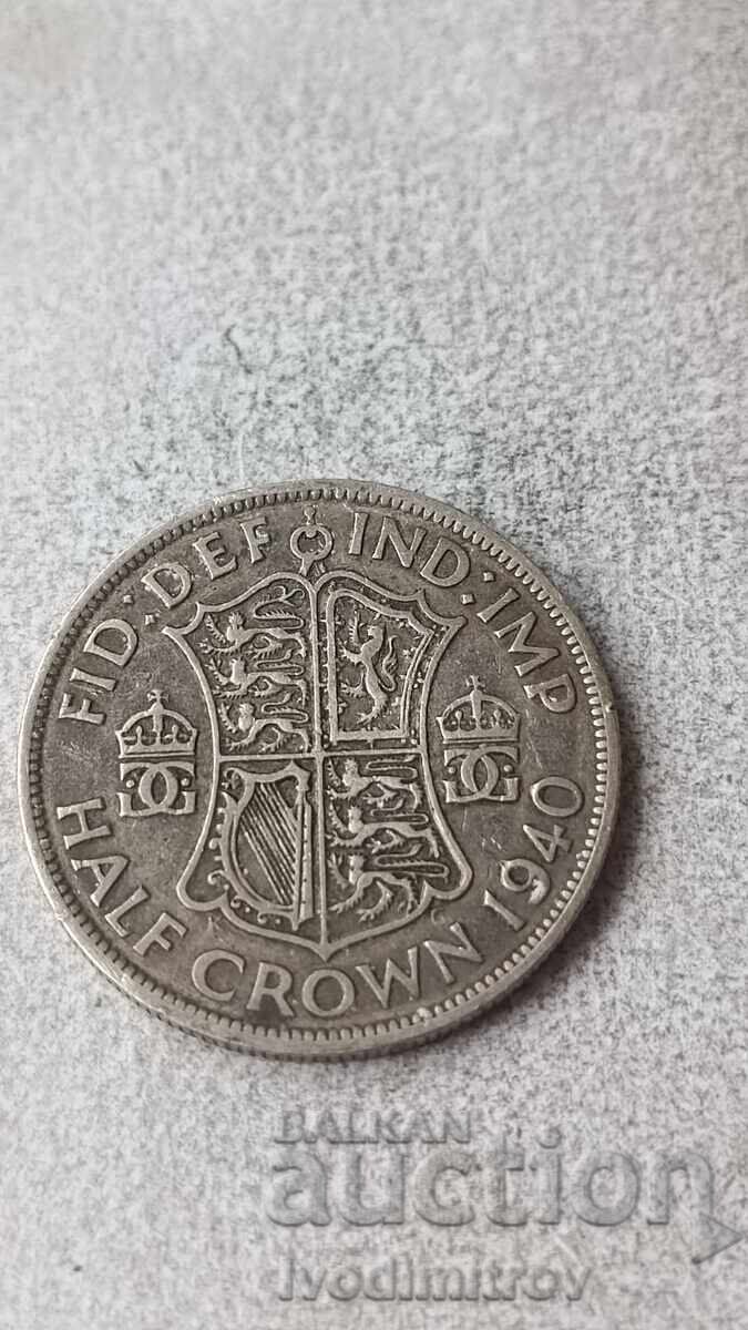 Ηνωμένο Βασίλειο 1/2 κορώνα 1940