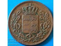 1/2 Kreuzer 1840 Württemberg Germany - rare