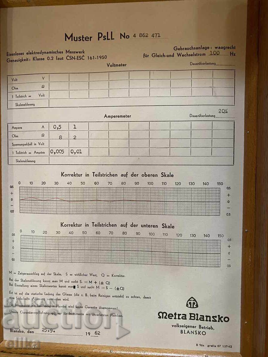 Instrument de măsură 1962 cu preț 3.83 BGN | € 1.96
