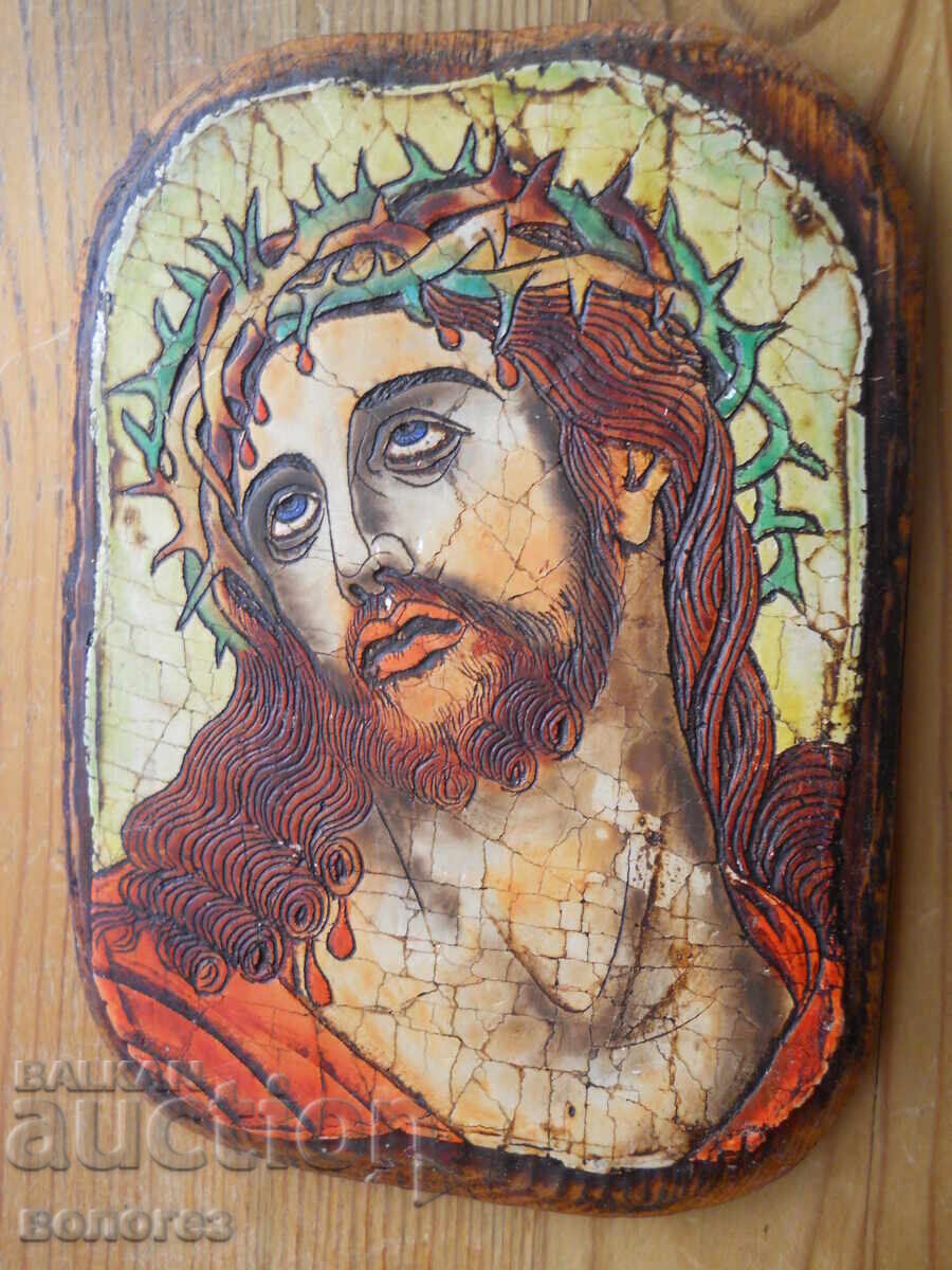 Orthodox wooden icon "Jesus Christ" Orthodox wooden icon "Jesus Christ"