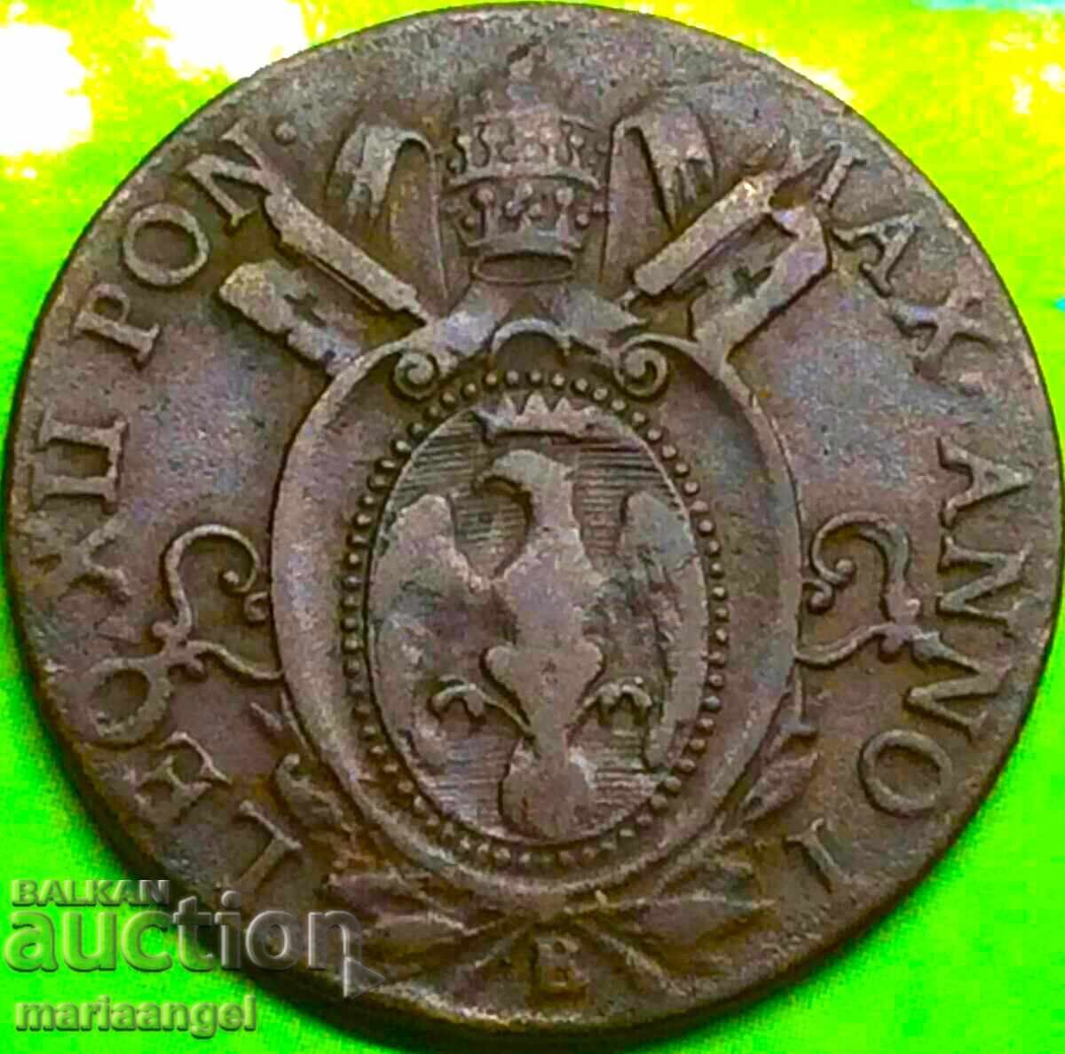 Δημοπρασία Βατικανό 1824 Μετσο Μπαγιόκο Λέων XII 1823-1829 Ρώμη - σειρά