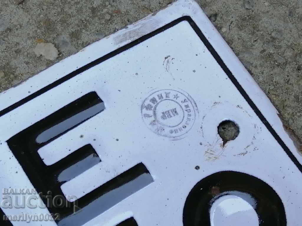 Enamelled registration number for a motor vehicle, plate, sign with price 35.00 BGN | € 17.90