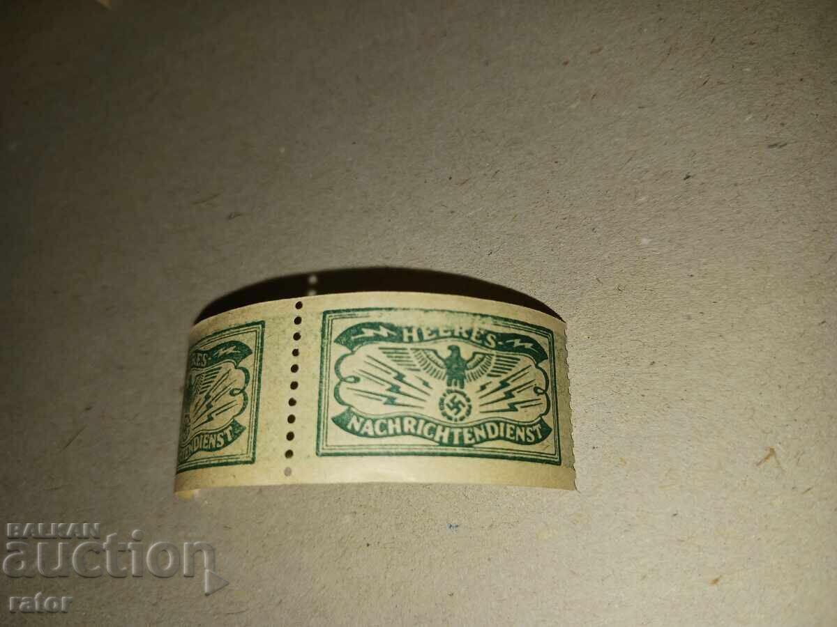 Auction  Germany, Third Reich, Abwehr - stamps, document stickers