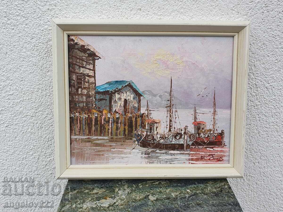 Авторска картина с маслени бои върху платно!!! с цена 0.01 лв. | € 0.01 Авторска картина с маслени бои върху платно!!! с цена 0.01 лв. | € 0.01