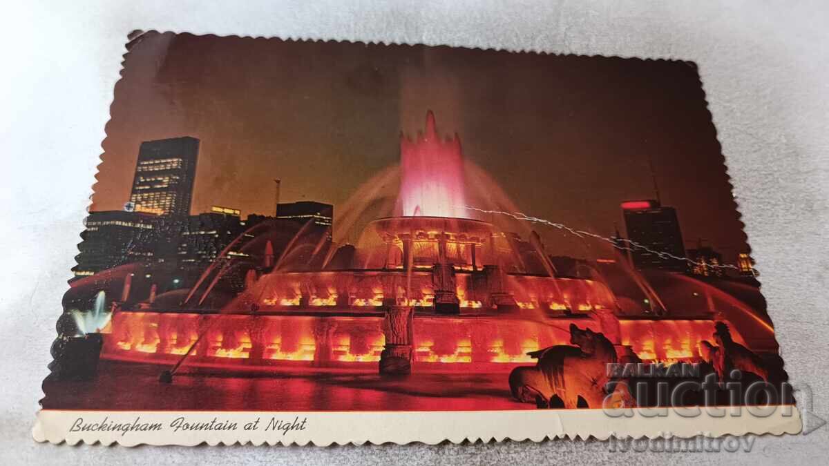 Cartolină poștală Chicago Buckingham Fountain at Night