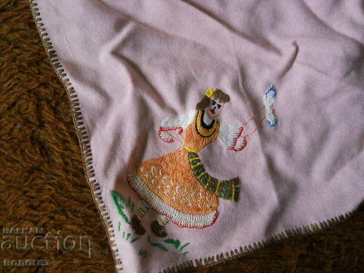 Șervețele vechi brodate manual - 6 buc - 6 Șervețele vechi brodate manual - 6 buc - 6