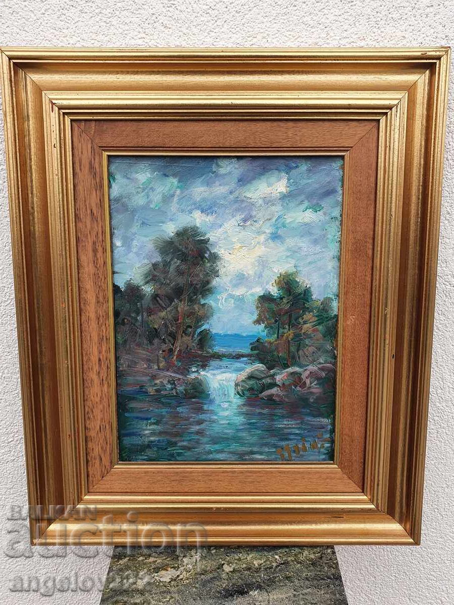 Авторска картина с маслени бои върху фазер!!! с цена 0.01 лв. | € 0.01