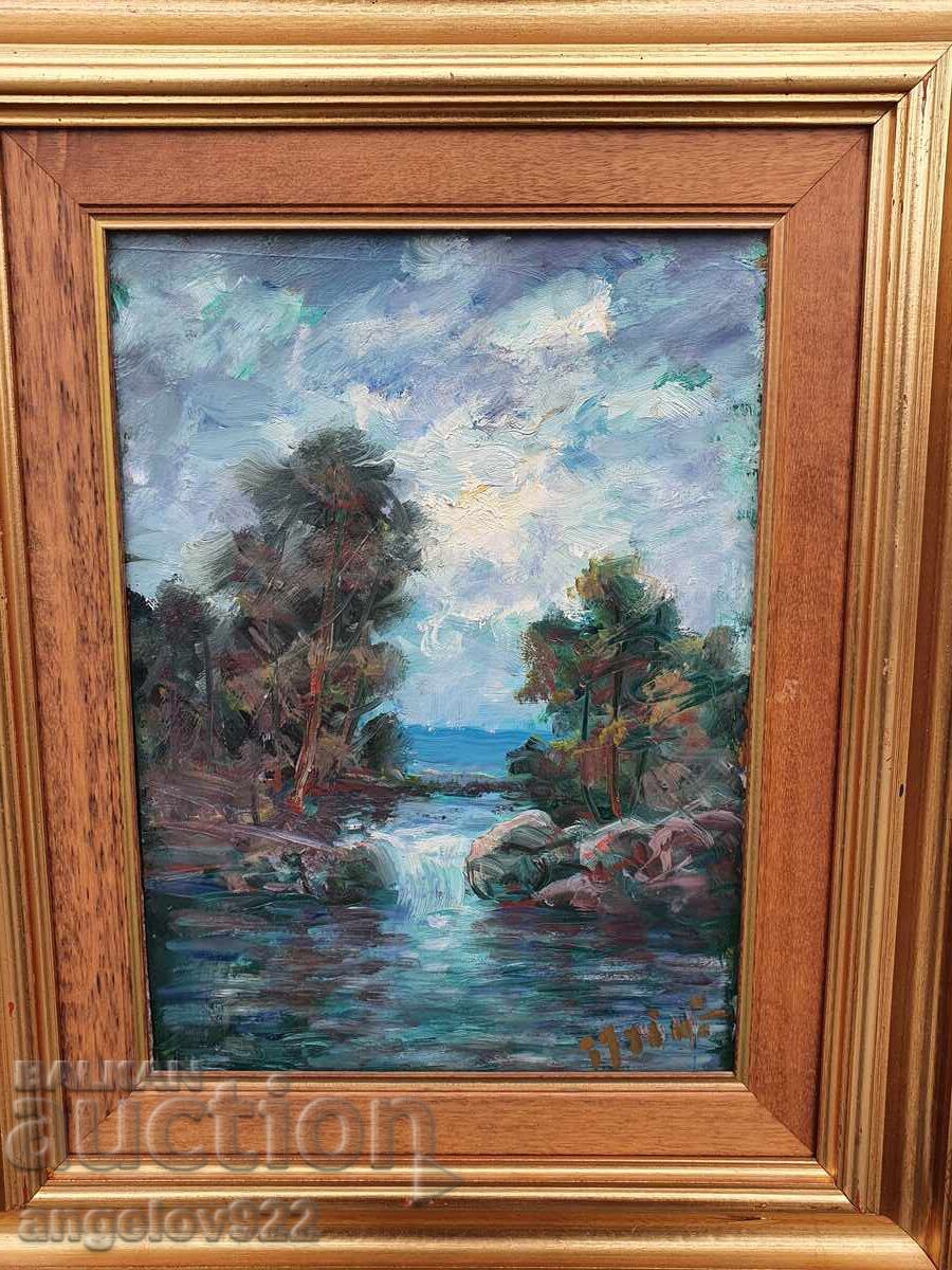 Доставка на Авторска картина с маслени бои върху фазер!!!