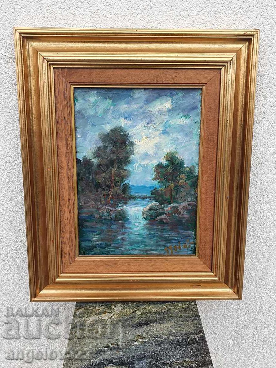 Авторска картина с маслени бои върху фазер!!!