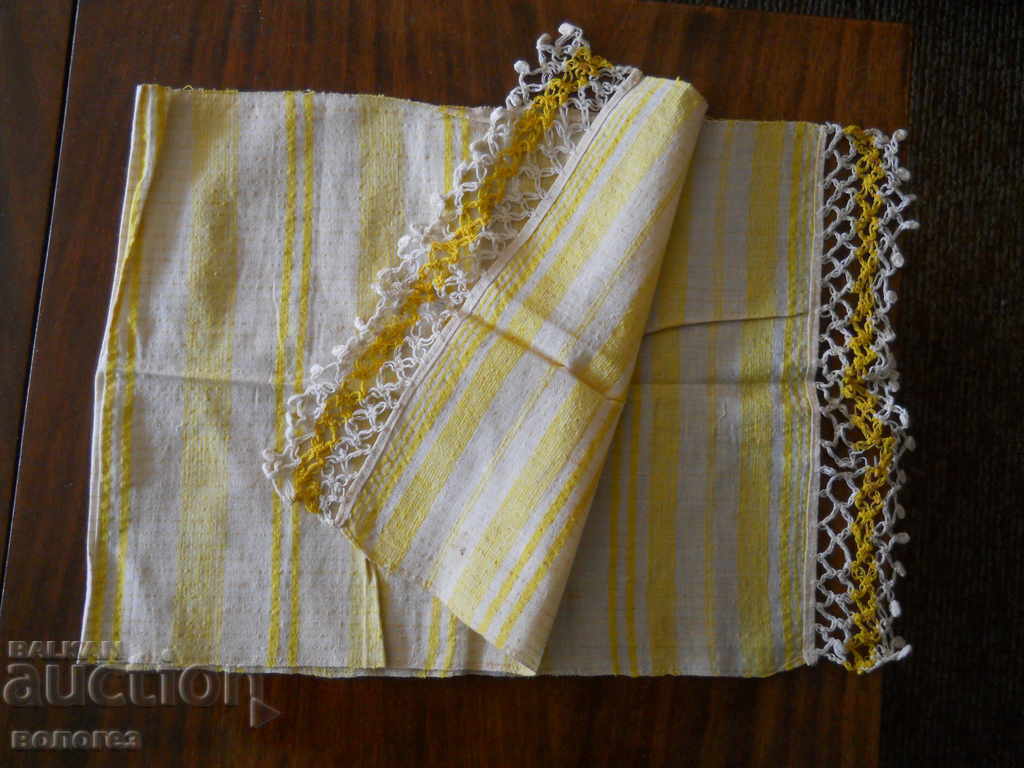 Old handmade kenare cloth towel - mesal with price 15.00 BGN | € 7.67 Old handmade kenare cloth towel - mesal with price 15.00 BGN | € 7.67
