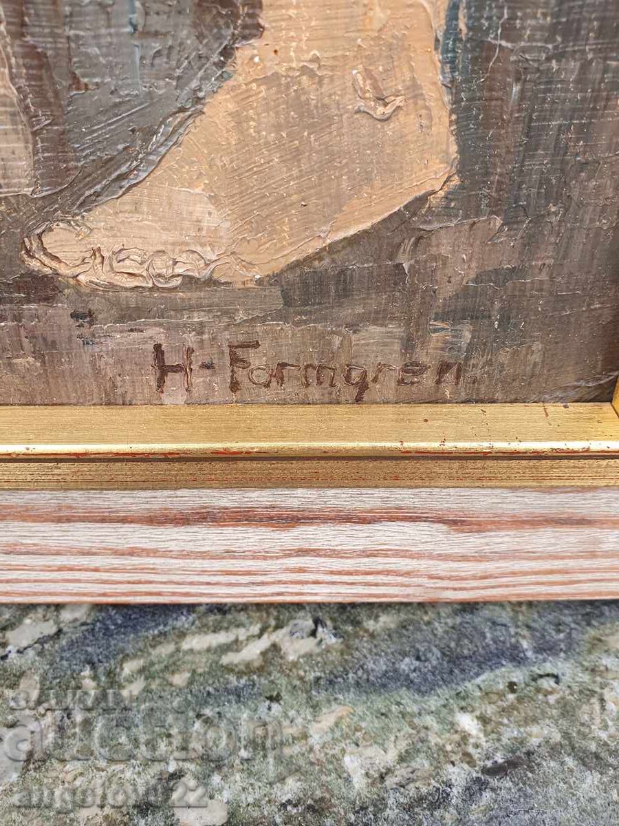 Pictura in ulei originala pe phaser!!! - 6