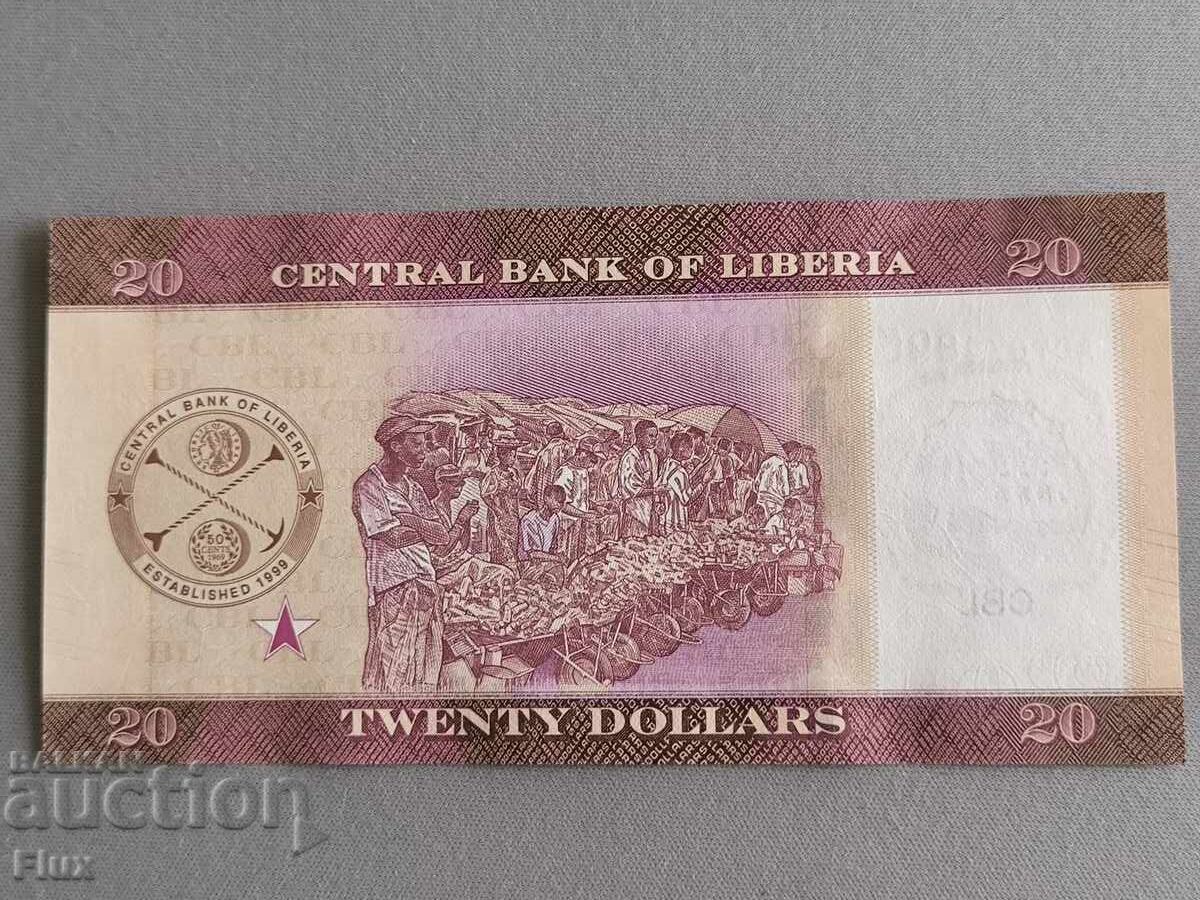 Банкнота - Либерия - 20 долара UNC | 2022г. с цена 4.50 лв. | € 2.30 Банкнота - Либерия - 20 долара UNC | 2022г. с цена 4.50 лв. | € 2.30