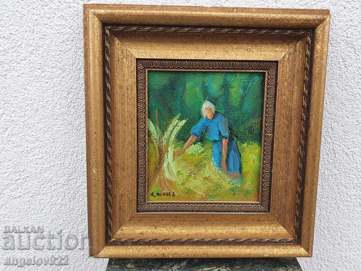 Авторска картина с маслени бои върху фазер!!! с цена 0.01 лв. | € 0.01