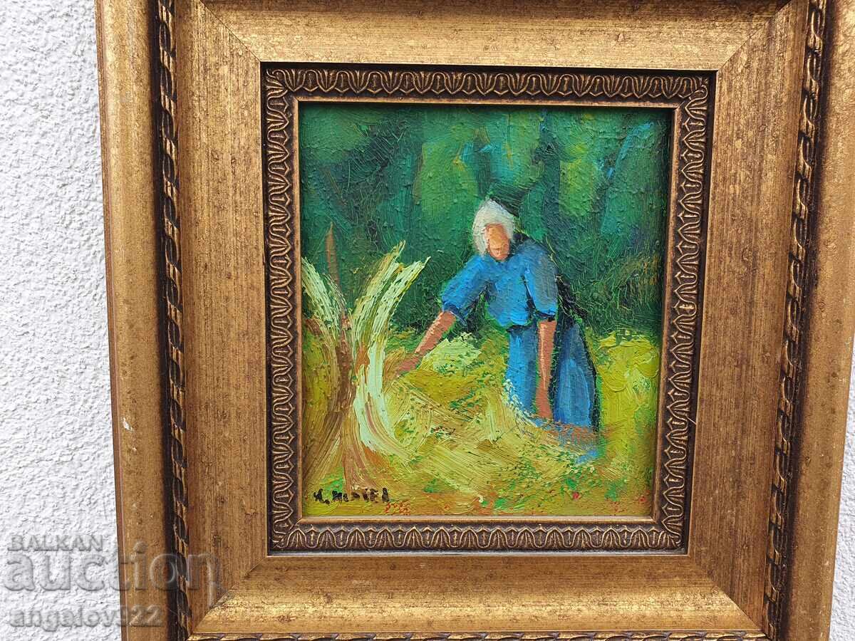 Доставка на Авторска картина с маслени бои върху фазер!!!