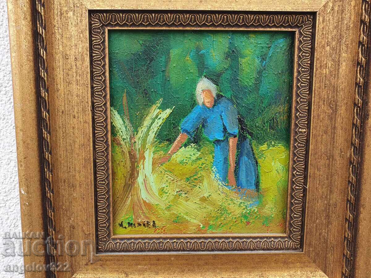 Авторска картина с маслени бои върху фазер!!! - 5