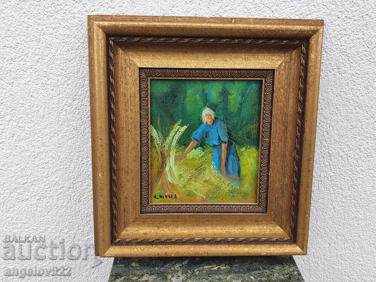 Авторска картина с маслени бои върху фазер!!!